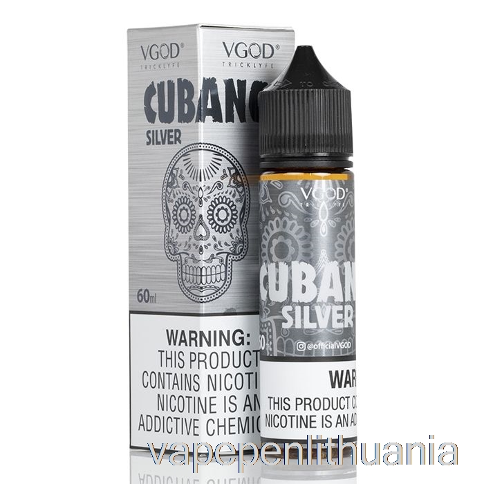 Cubano Silver - Vgod E-liquid - 60ml 0mg Vape Skystis